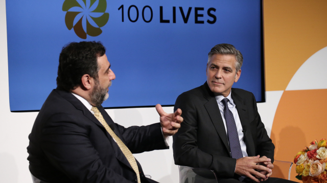 Ruben Vardanyan and George Clooney
